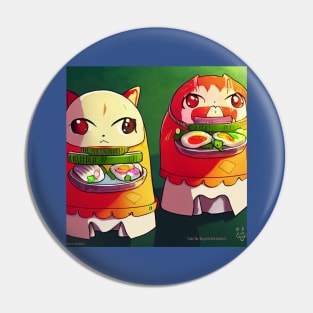 Kawaii Anime Sushi Pin