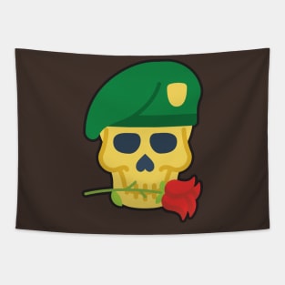 Soldier Sugar Skull Tapestry