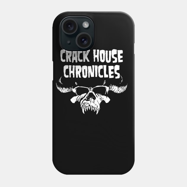 CHC Skull Front/Back Logo Phone Case by crackhousechronicles