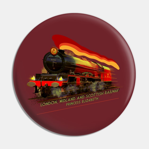 Gorgeous_Steam_Locomotive_Princess_Elizabeth_Train Pin by MotorManiac