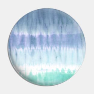 Light Blue Ombre Tie-Dye Stripes Pin