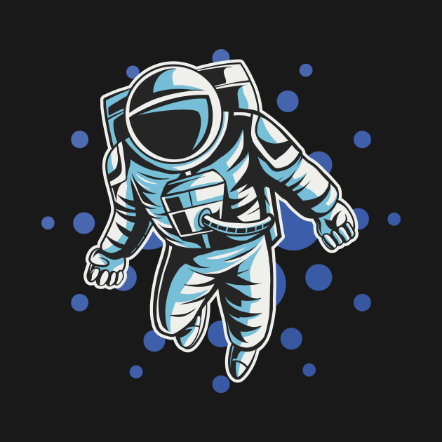 Cardano Crypto Currency Blockchain Astronaut To The Moon Tshirt by Kogarashi