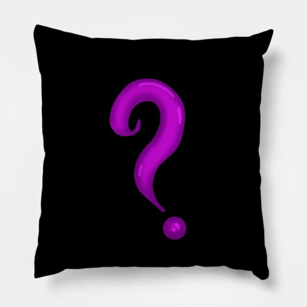 Question Mark Pillow by AGE_Art