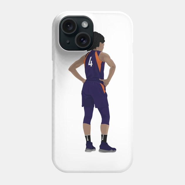 Female basketball player waiting Phone Case by RockyDesigns