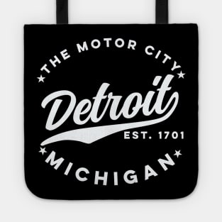 The Motor City Detroit (White Text) Tote