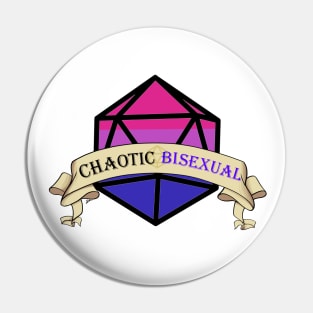 Dnd Chaotic Bisexual Dice Pin