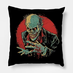 Vintage Halloween Scream Zombie Retro Super Cool Best Gift Pillow