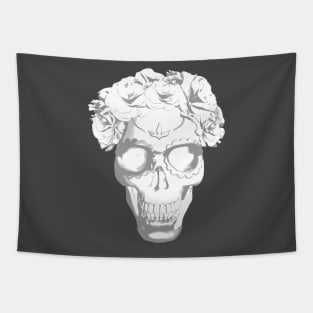 Sugar skull with flowers Tapestry