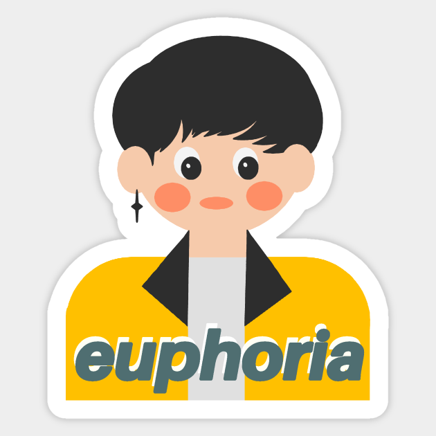 Euphoria BTS TINY KOO Art - Bts - Sticker