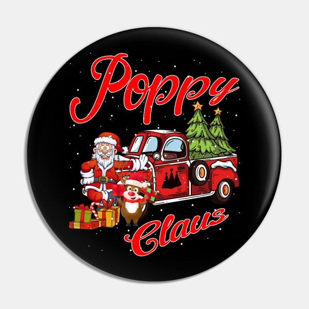 Poppy Claus Santa Car Christmas Funny Awesome Gift Pin by intelus