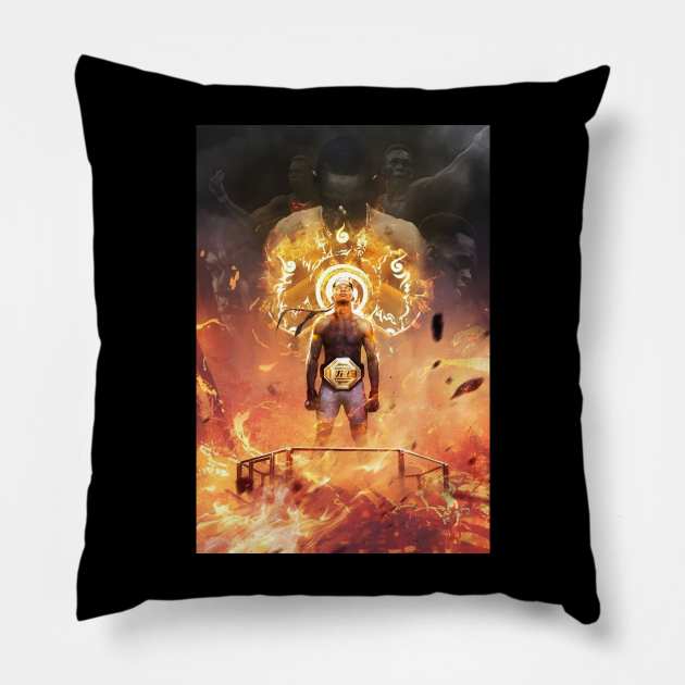 Israel Adesanya AKA The Last Airbender - UFC Champion Pillow by Fit-Flex