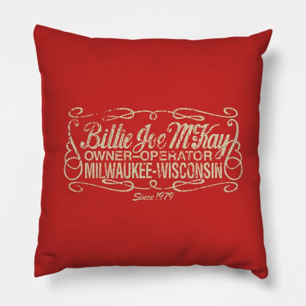 Billie Joe McKay Trucking 1979 Pillow by JCD666