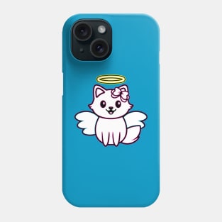 cute angel cat , cat mom angel, perfect gift for birthday , mothers day ..., cat mom angel Phone Case