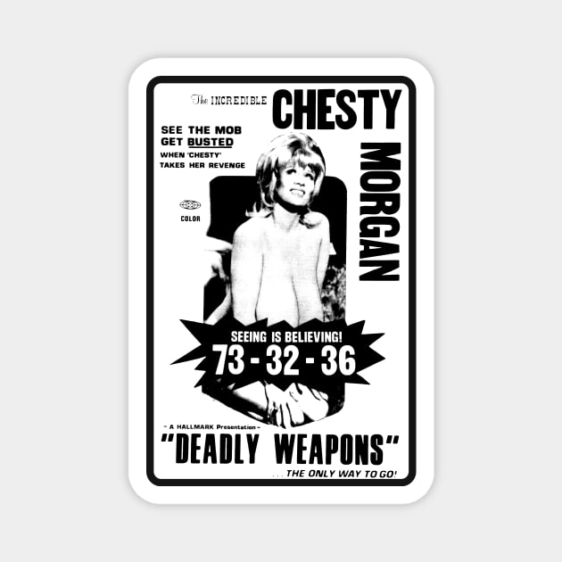 Deadly Weapons 1974 Magnet by Asanisimasa