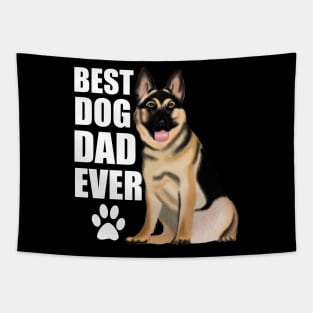 Best Dog Dad Ever German Shepherd Tapestry