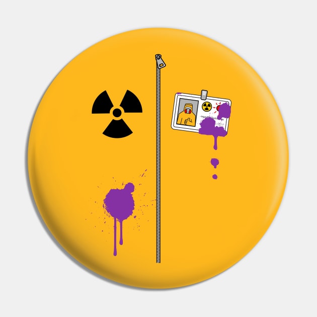 Hazmat Suit Costume Pin by RickThompson