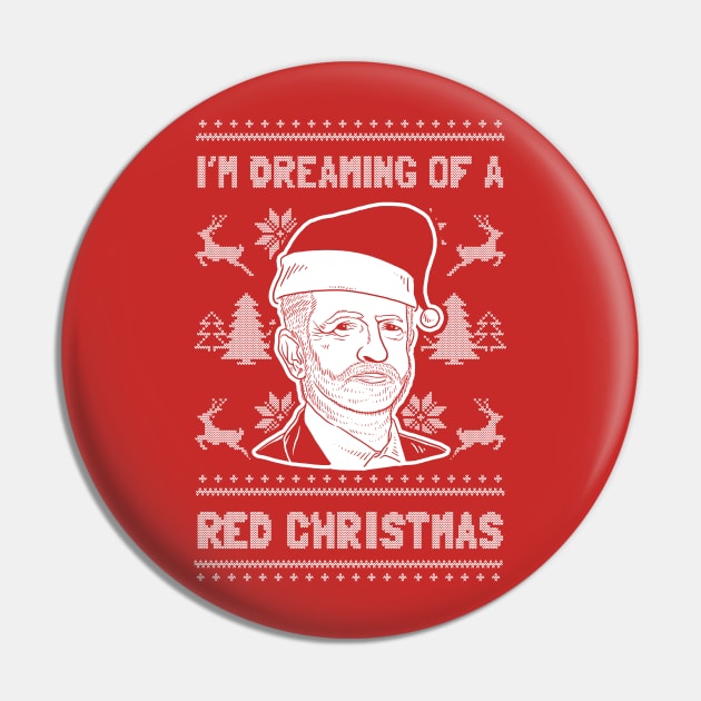 I'm Dreaming Of A Red Christmas Pin by dumbshirts