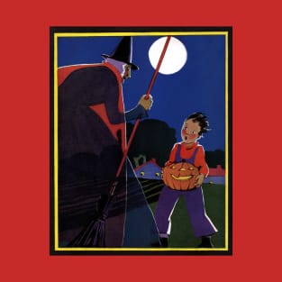 Halloween Witch and Boy T-Shirt