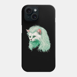 80s Metal Cat With Mullet Phone Case