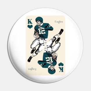 Philadelphia Eagles King of Hearts Pin