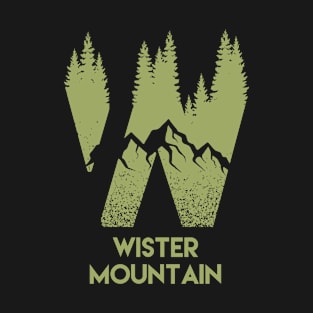 Wister Mountain Back Print Design T-Shirt