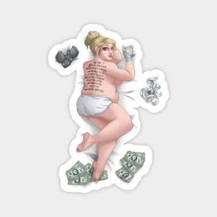 Waifu Fight Club Pam Poovey Magnet