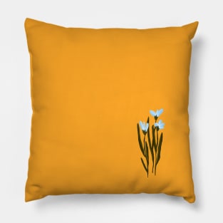 blue meadow flowers Pillow