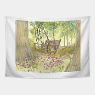 Bedrock Garden Swing Tapestry