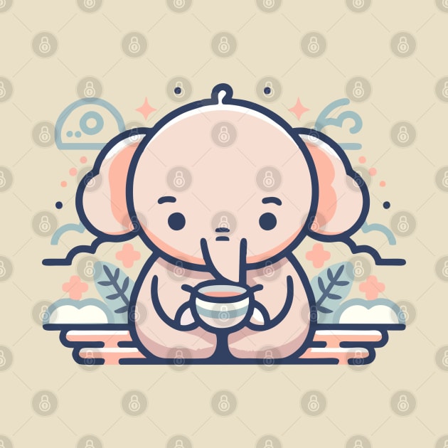 Elephant Kid Of Tea by deanisadea21