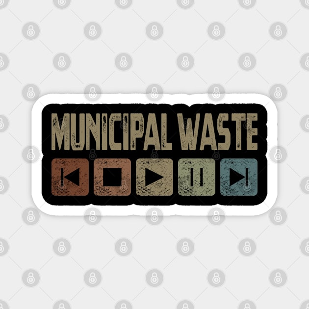 Municipal Waste Control Button Magnet by besomethingelse