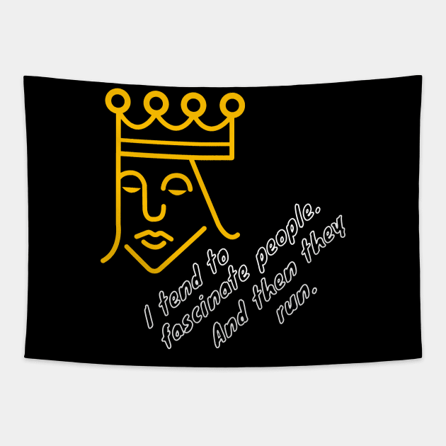 Lunatic King Design Tapestry by Qwerdenker Music Merch