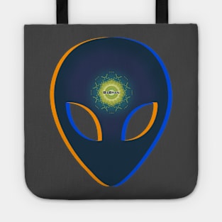 Big Brain Alien Head Tote