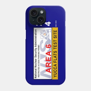 Yucca Flats Test Site Vehicle Access Pass Phone Case