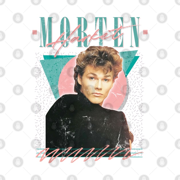 80s Vintage Style Morten Harket Aesthetic Design by DankFutura