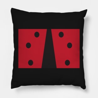 Red Black Ladybug Pillow