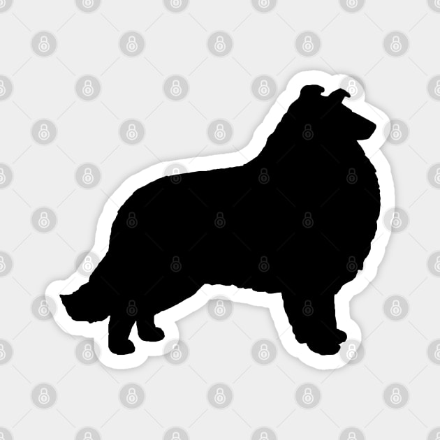 Collie Silhouette Magnet by Coffee Squirrel