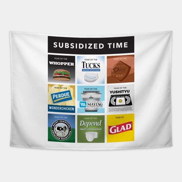 Subsidized Time from Infinite Jest Tapestry by chrisayerscreative