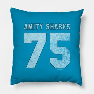 Amity Sharks 75 (faded) Pillow