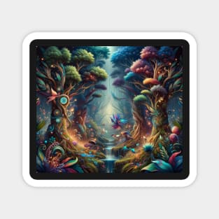 Enchanted Wilderness: Mystical Forest Magic Magnet