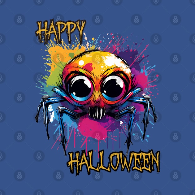 Spooky Spider Happy Halloween by DivShot 