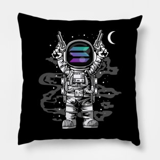 Astronaut Solana Coin To The Moon Crypto Token Cryptocurrency Wallet Birthday Gift For Men Women Kids Pillow