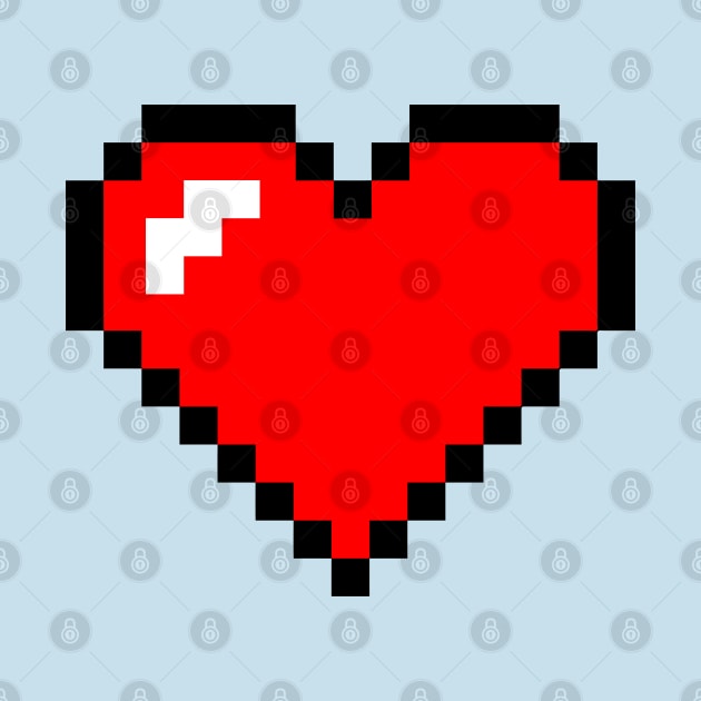 8bit heart by OneBigPixel