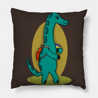 Back to school dino Pillow