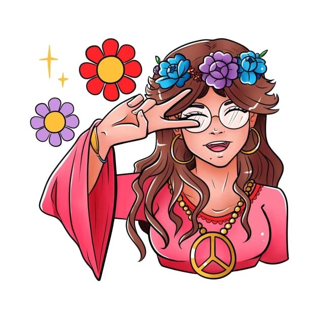 hippie girl by Ninja banana