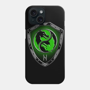 VIKING SHIELD 12 (Dragons with HAGALAZ - Hail – Wrath of Nature, Uncontrolled Forces) Phone Case