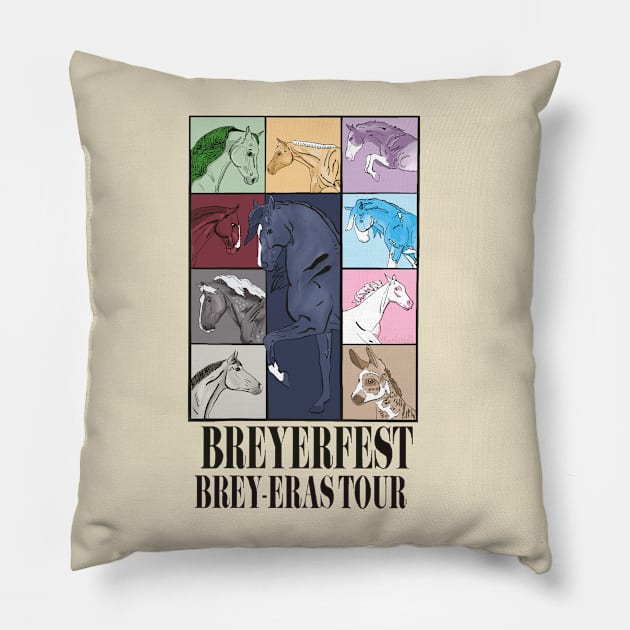 BreyerEras Tour T-Shirt By @OutskirtStable Pillow by outskirtstable