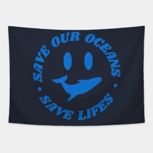 Save Our Oceans Save Lifes Tapestry