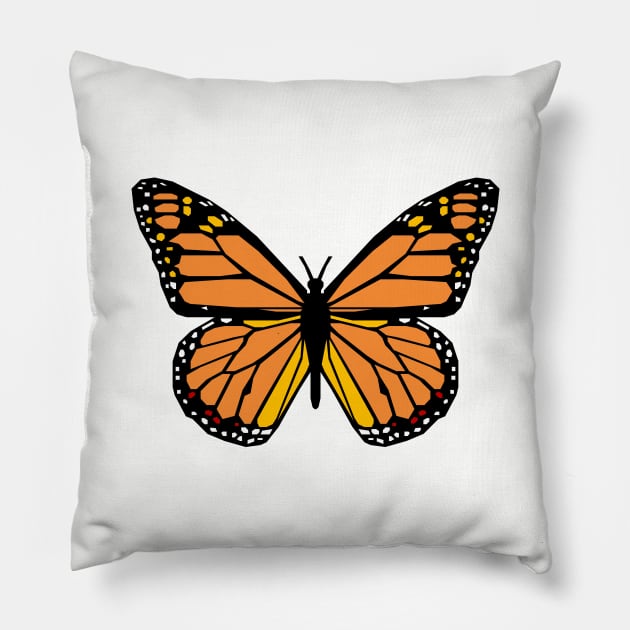 Monarch Butterfly Pillow by inotyler