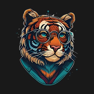 Clever Tiger Cute T-Shirt