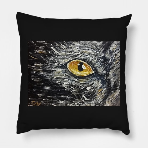 Golden Eye Pillow by RainbowStudios